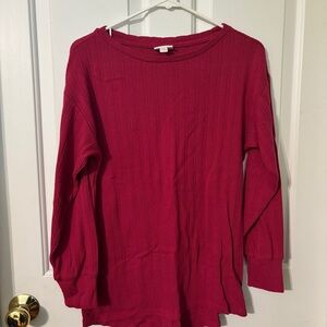 LuLaRoe Women's Vibrant Pink Ribbed Sweater
